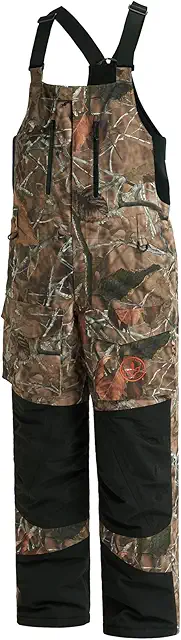 Splice Men's Insulated Waterproof Camo Bibs - Fishing Hunting Snow Pants