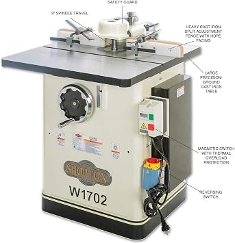 SHOP FOX W1702 3 HP Shaper