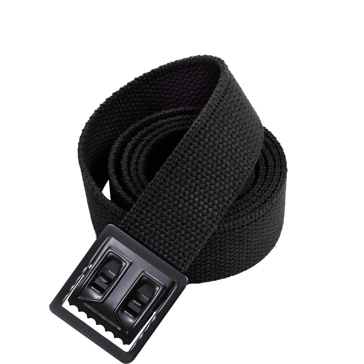 Rothco Web Belts with Open Face Buckle, Black, 54''