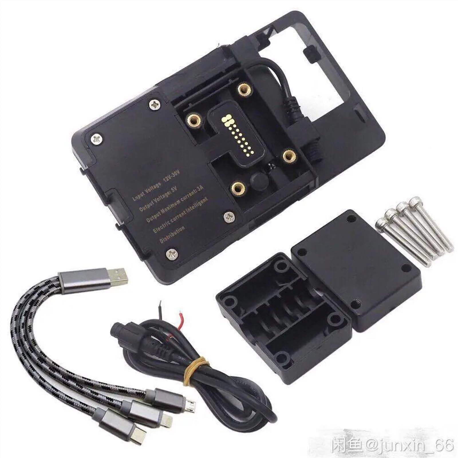 Motorcycle Modified GPS Navigation Bracket Support for Kawasaki for Versys1000 2018 2019 2020(B)