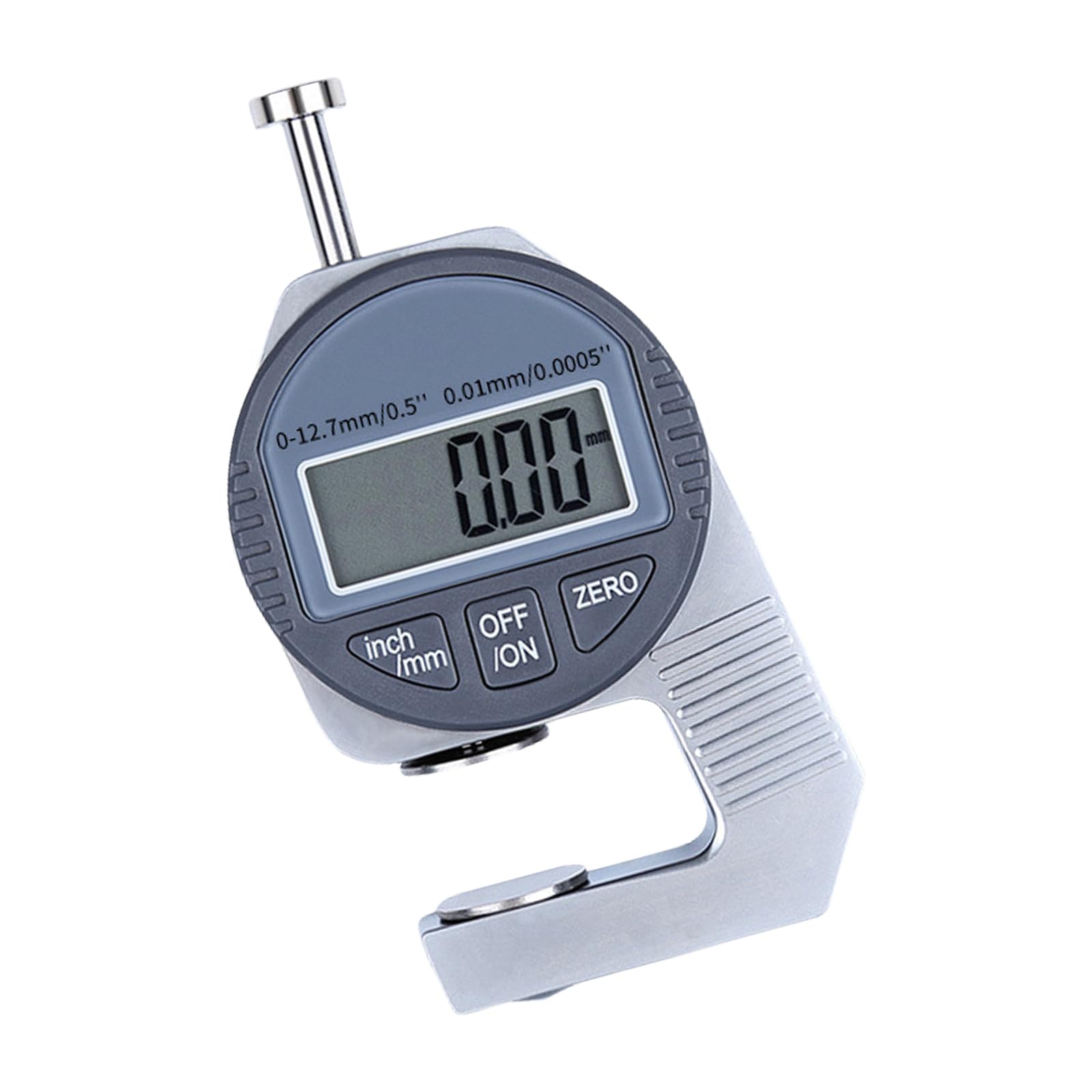 Measuring Tool for Paper Leather Digital Thickness Meter Gauge Electronic Micrometer 0-12.7mm / 0.5in Thickness Indicators Meter for Engineers