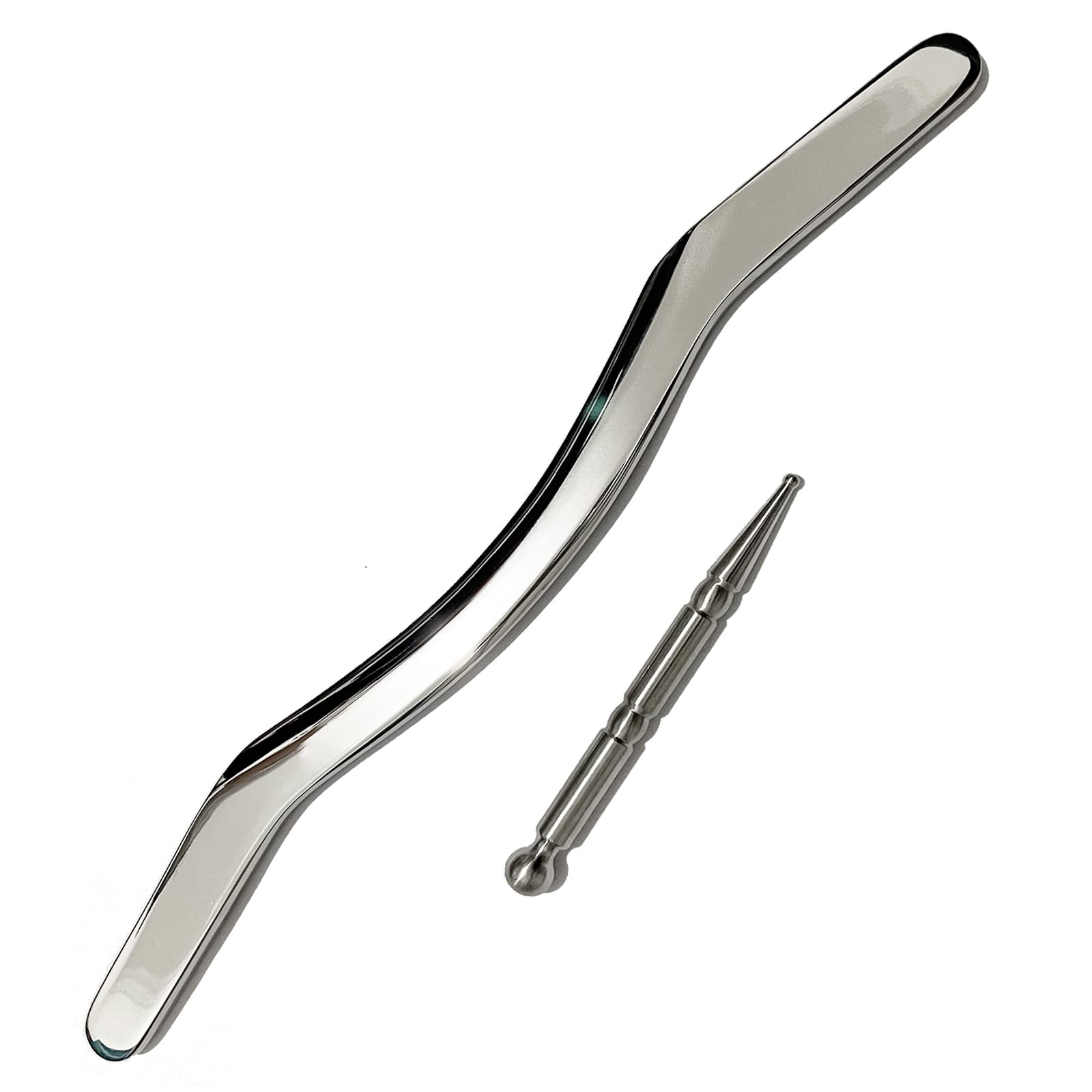 NCCYOOT Gua sha Tool gua sha Stainless Steel -Set 2 pcs iastm Tool Gussha Massage Tool Muscle Scraping Tool for Soft Tissue Therapy and Reduce Arms,