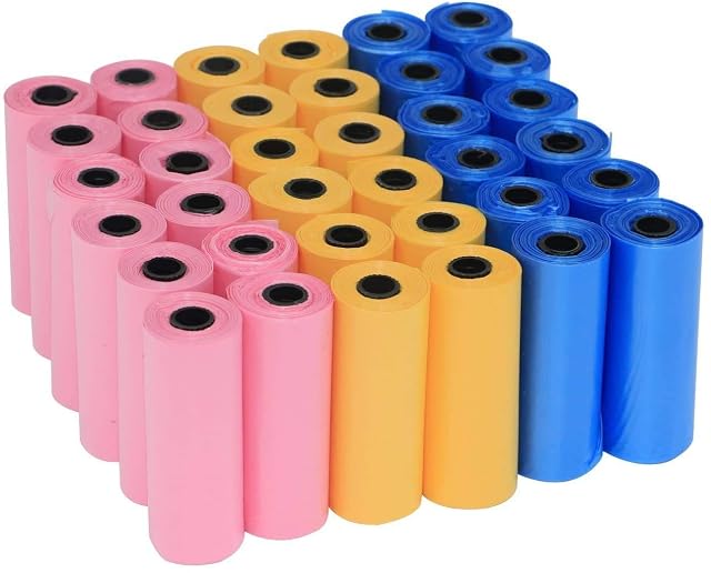 Bolsas para excrementos de perro, Bolsas de Caca,1500 Bolsas,Bolsas de Colores