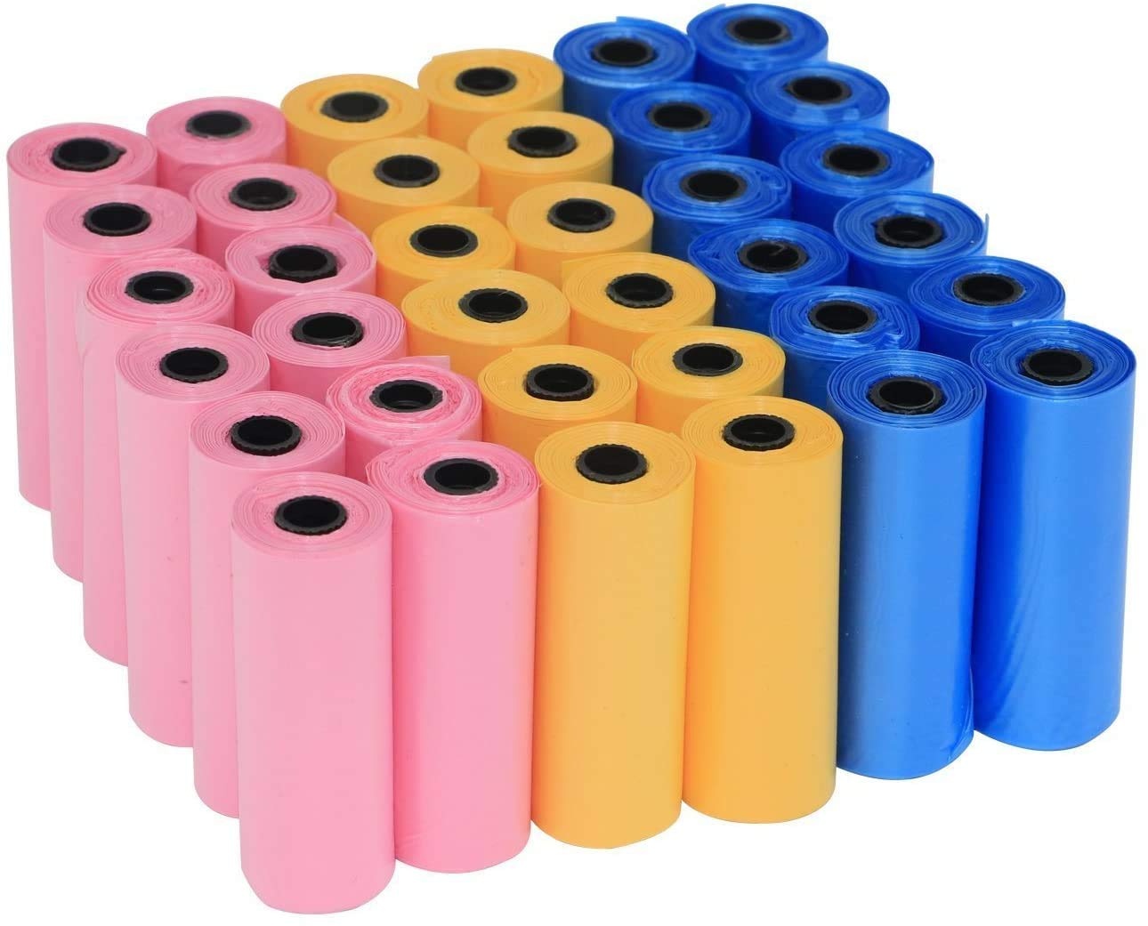 Bolsas para Excrementos de Perro 40 Rollos 600 Bolsas Caca de Perro Bolsa de Basura para Mascotas (Bolso Color, 40 Rollos, 600 Bolsos)