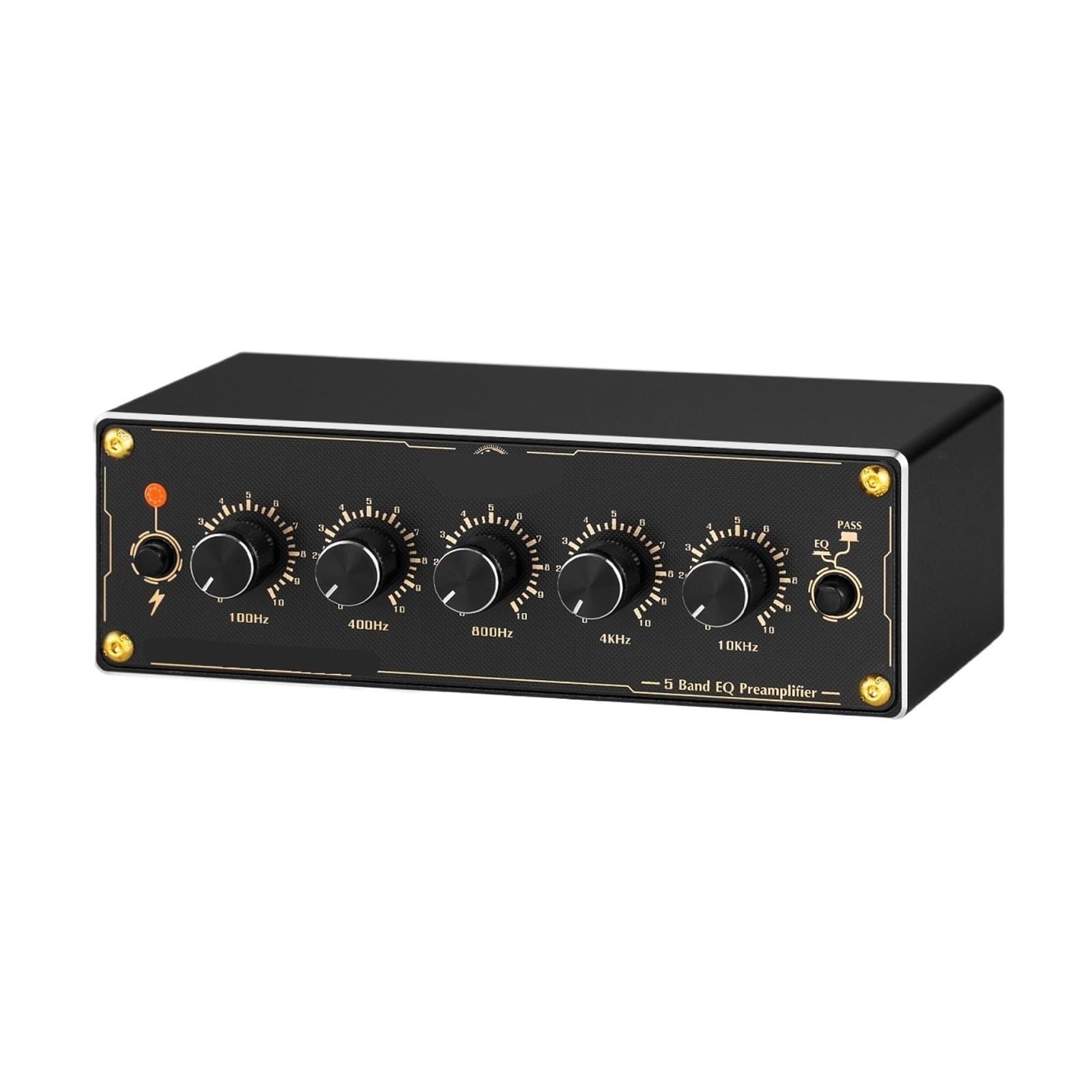 EQ5 2.0 Channel Mni 5 Band Analog EQ Preamplifier Audio Equalizer Home/Car Audio Processor Stereo Preamplifier