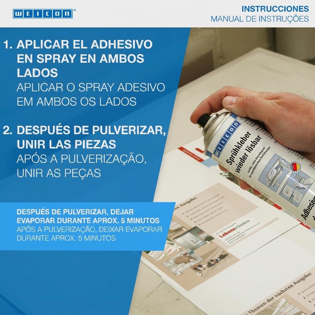 WEICON Spray Adhesivo 500ml (Nuevamente separable)