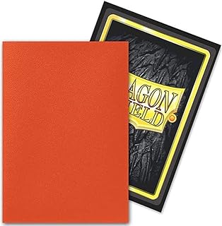 Arcane Tinmen Dragon Shield â€“ Matte Japanese Dual Ember Alaria: Warrior Princess (Orange)100 CT Japanese Size Card Sleeves- MTG Card Sleeves - Compatible with Pokemon & Magic The Gathering (AT-15154)
