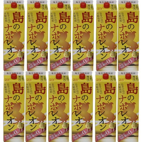 Amazon.co.jp: 島のナポレオン 黒糖 25度 パック 1.8L×12本 セット