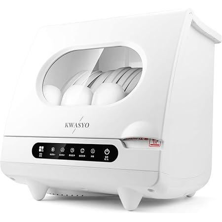 Amazon 食洗機 卓上型食器洗い機 プチ洗食 オゾン殺菌５種類の洗浄モード 分岐水栓付き 食器洗い乾燥機 除菌率99 9 一回で2 6セットの食器 コンパクト 節水 自宅 マンションや寮に適用 お母さん 奥さんへのプレゼント 日本語取扱説明書付き Kwasyo 食器洗い乾燥機