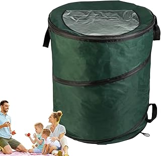 Cubo de basura plegable para camping, cubo de basura plegable para camping, cubo de basura de gran capacidad | contenedor de reciclaje plegable para camping