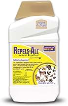 Bonide Repels-All Animal Repellent, 32 oz Concentrate, Long Lasting Outdoor Garden Deer Repellent, People and Pet Safe