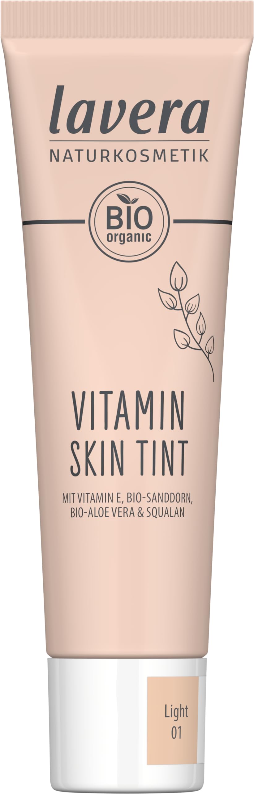 lavera Vitamin Skin Tint Light 01 - Foundation for a fresh complexion - conceals fine imperfections - perfects the skin - natural finish - vegan - natural cosmetics - 30 ml