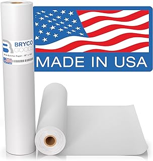 White Kraft Butcher Paper Roll - 18 Inch x 100 Foot White Paper Roll for Wrapping and Smoking Meat, BBQ Paper for the Perfect Brisket Crust - Durable, Uncoated and Unwaxed Food Grade Sublimation Paper