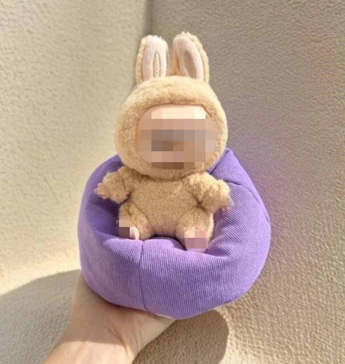 Product image of Handmade Bean Bag Chair for LA BUBU Seat,Doll Car Seat Compatible with Labubu,Cute Doll Furniture Accessories,Anti-Slip Bottom,Fans&Collectors Gifts,Doll Sofa Table Dispaly for 15-17cm Dolls(Purple)