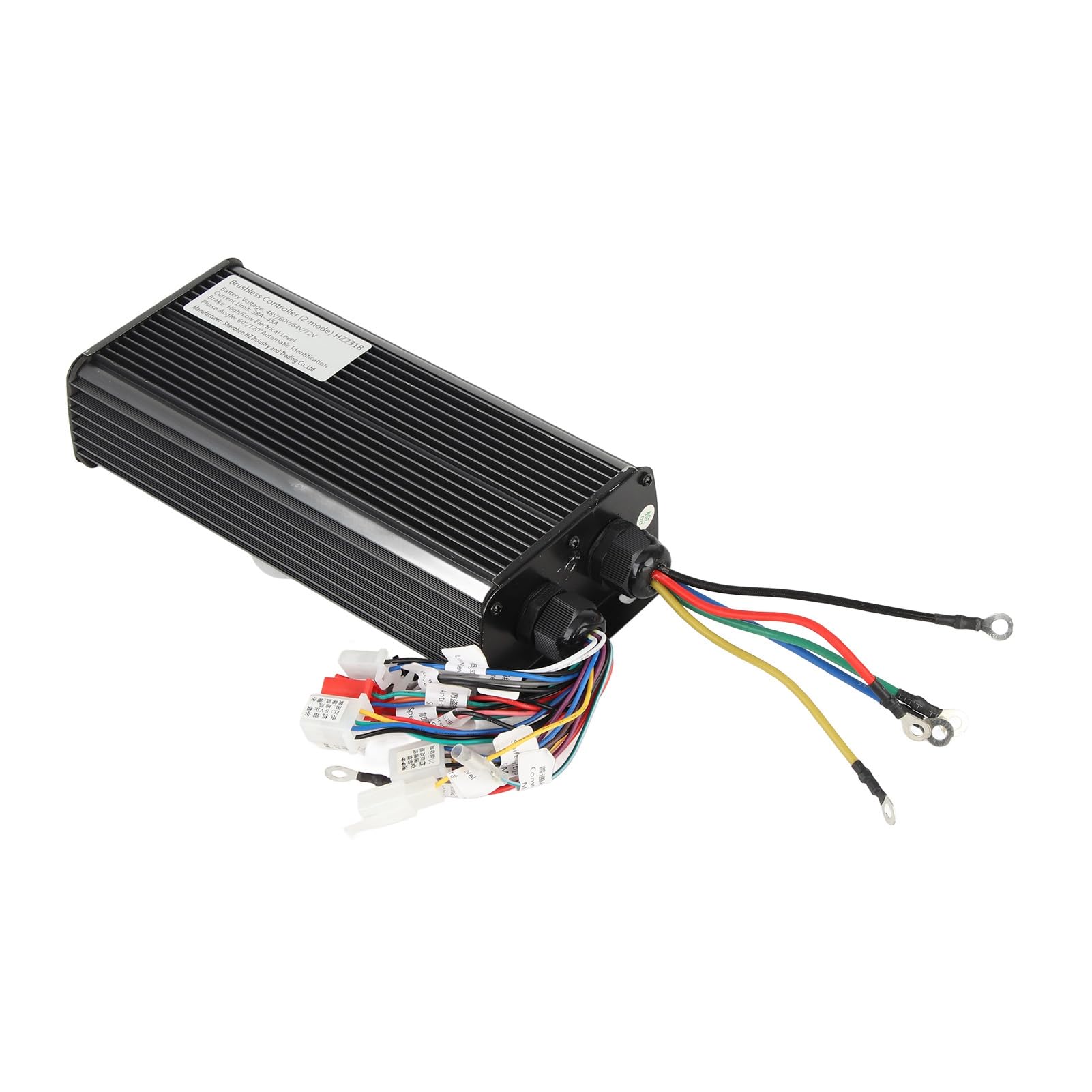 Ausla Bezszczotkowy Sterownik Silnika, Regulator Prędkości Roweru Elektrycznego ze Stopu Aluminium 48 V 60 V 64 72 2000 W 18 Rurek, 38 A do 45 A dla Rowerów Elektrycznych, Skuterów