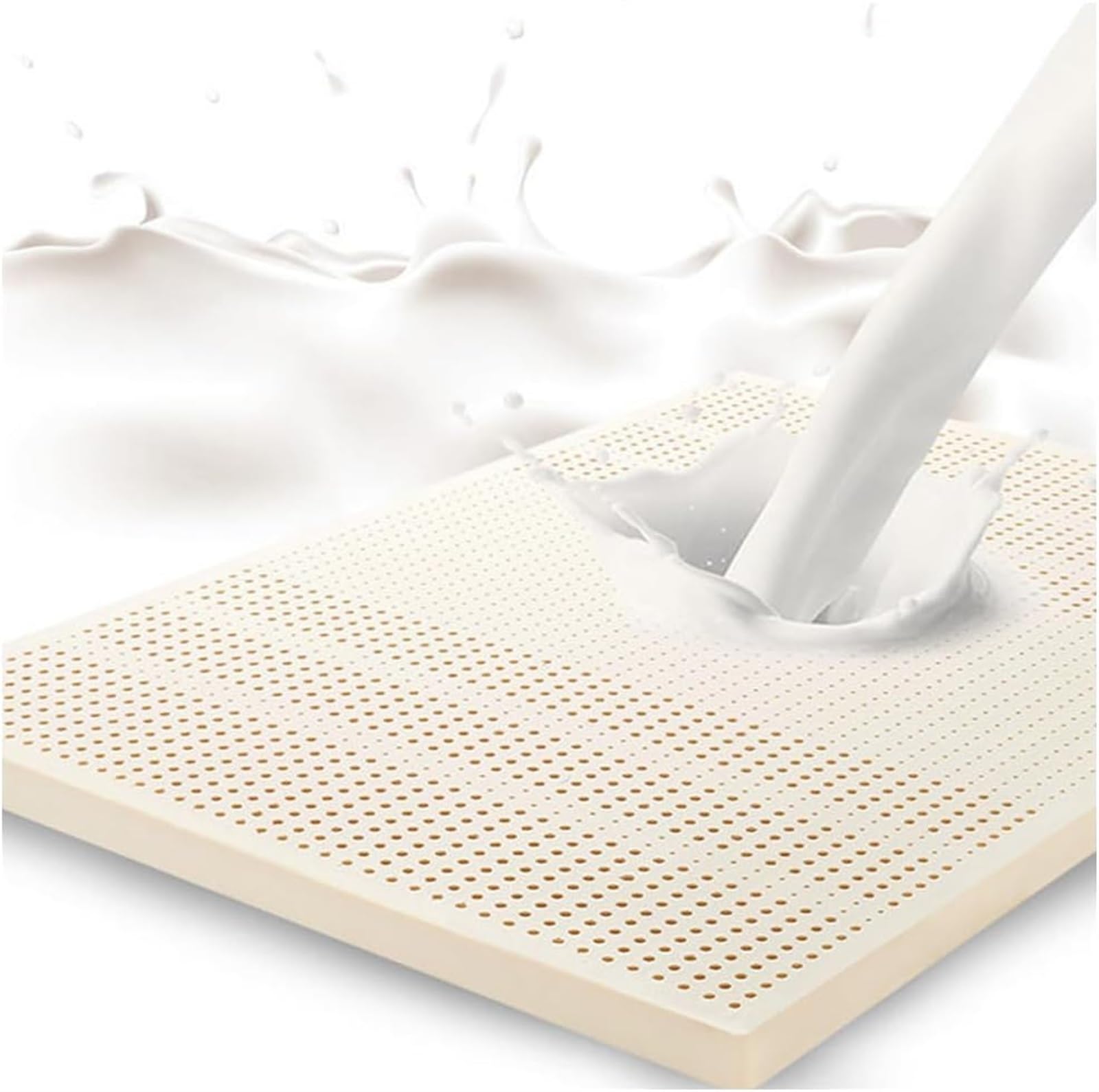 BMPAALN Natural Latex Topper Organic Latex Mattress Topper Slow Rebound Mattresses Customized Tatami Mattress with Inner Cover 200x220cm