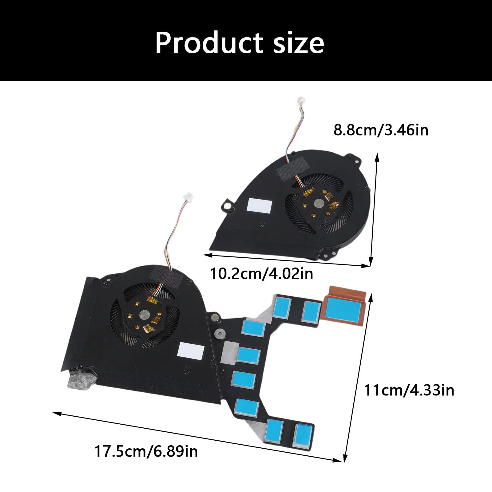 CPU GPU Ventola Raffreddamento per Computer Portatili Ventola Raffreddamento DC12V 4 Pin 4 Fili Dispositivi Raffreddamento per Zephyrus GX501 GX501V GX501VI GX501VSK GX501GI Laptop Parte CPU