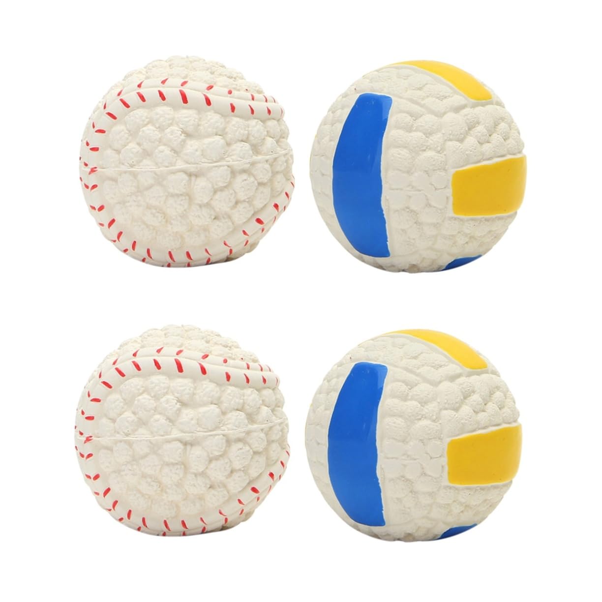SUPVOX 4 Piezas Juguetes para Masticar Perros Juguetes de Entrenamiento para Mascotas Masticar para Perro de Pelota para Mascotas Juguete para morder vocalizar
