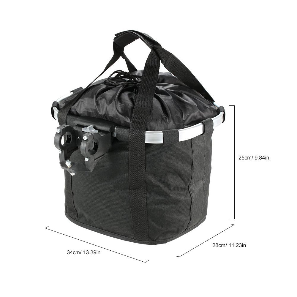Bicicletta Bicicletta Ciclo Staccabile Anteriore Tela Basket Carrier Bag Pet Carrier Telaio In Lega di Alluminio Pet Carrier
