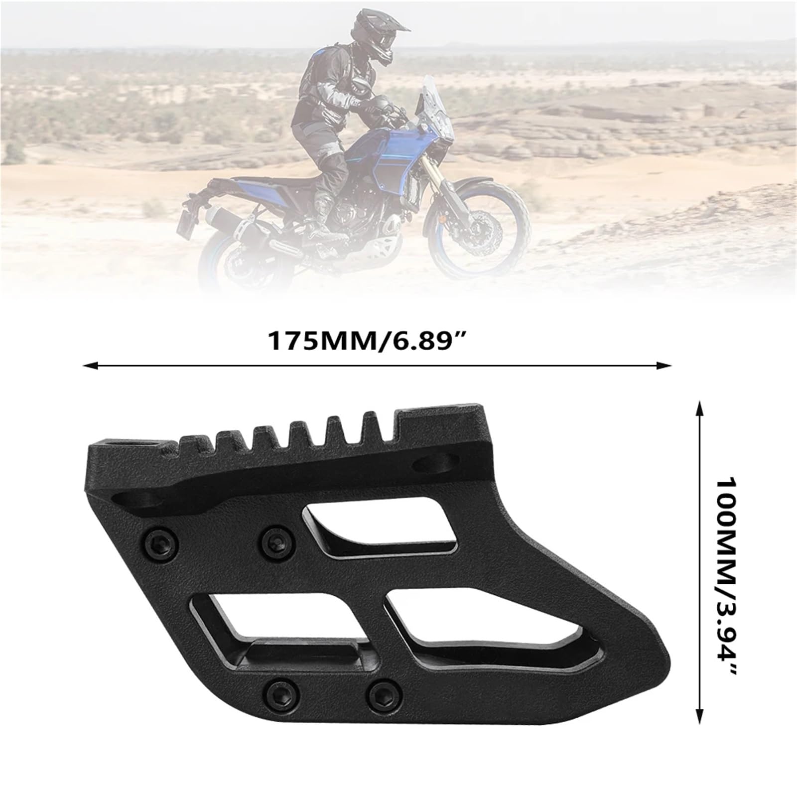 Osłona tylnej tarczy hamulcowej Pasuje do Yamaha Tenere700 Tenere 700 XTZ700 XT700Z T700 2019-2022 2023 2024 prowadnica łańcucha osłona ochrona(C)
