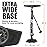 BV Bicycle Pump Durable Steel Bike Floor Pump 17/24 inch Smart Valve Head, 160 psi, Automatically Reversible Presta and Schrader (Black- Full Size)