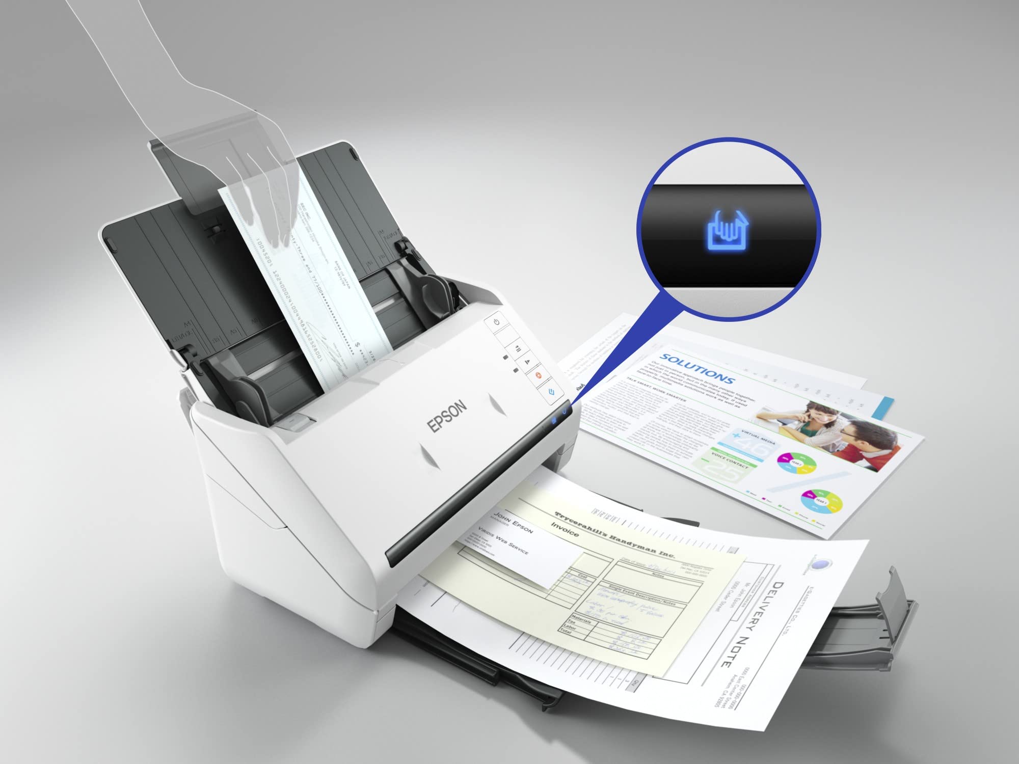 EPSON BUSINESS - SCANNER VALUE ( Workforce DS770II USB 3.0 Plat 600 DPI 30 Bits