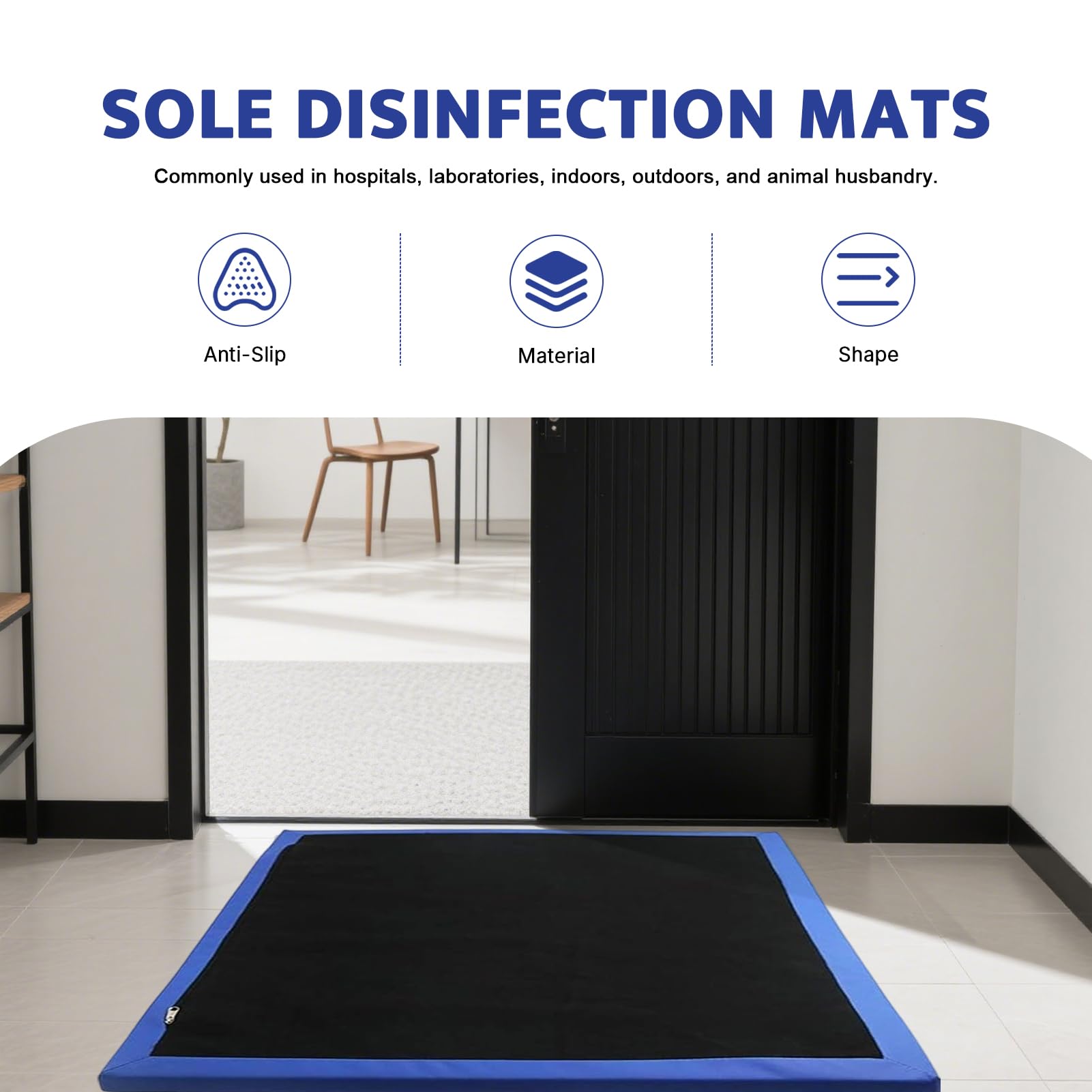 Shoe Soles- Tapetes desinfectantes para piso, tapete de entrada de esponja, tapete desinfectante de zapatos, tapete de entrada para puerta delantera, tapete desinfectante para puerta delantera,