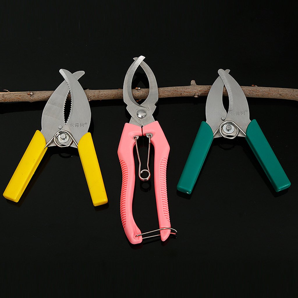 Misright Garden Tree Branches Ring Barking Cutter Scissor Girdling Shear Prunning Tools Random Color