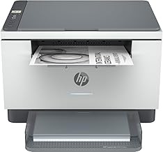 HP LaserJet M234dw 6GW99F Single Function Printer A4 Automatic Front and Back Print in b/w, 29 ppm, USB, Wi-Fi, Ethernet, HP Smart, No Fax, No ADF, LCD Icon Screen, Grey