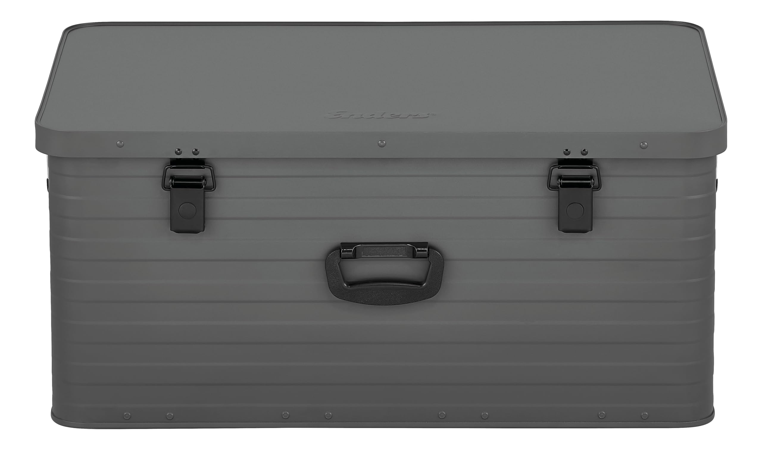 Enders® Pudełko aluminiowe Toronto XXL Grey, 130 litrów, aluminiowe pudełko o grubości ścianki 1 mm, odporne na rozpryskiwanie, możliwość układania w stos – skrzynka aluminiowa, metalowa skrzynka z