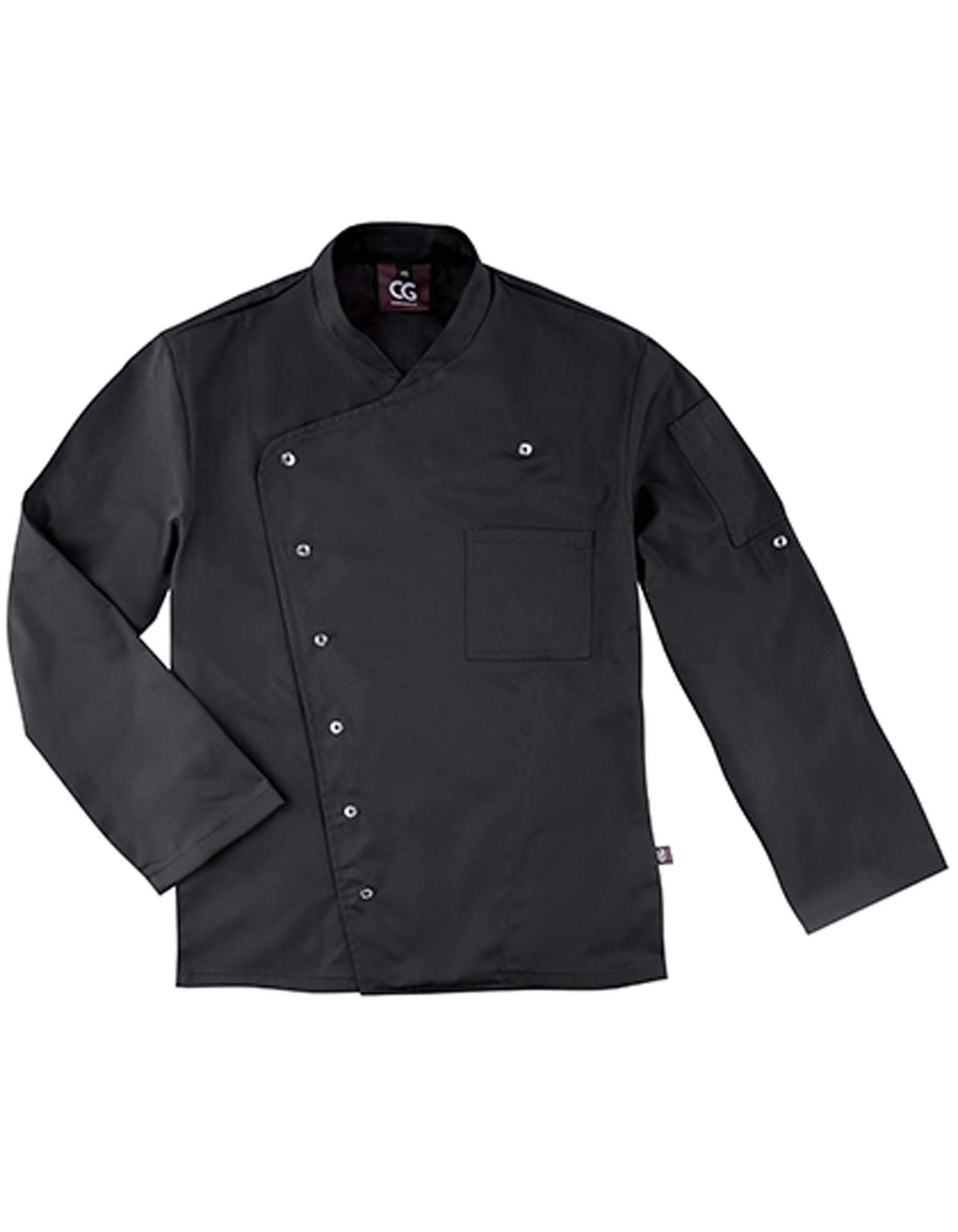 Chaqueta de cocinero Turin Man Classic, chaqueta de cocinero para hombre, color negro, talla 60, Negro , 60