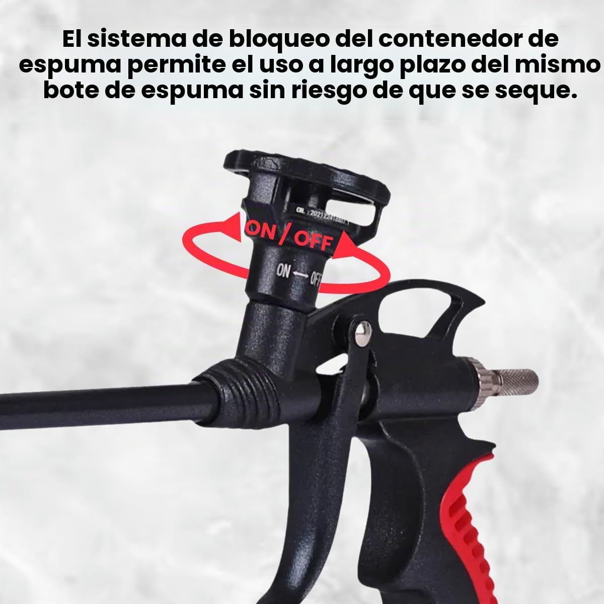 Kit de 6 Espumas de Poliuretano de Endurecimiento Rápido con Pistola de Válvula y Sistema PTFE para Montaje, Impermeabilización y Aislamiento Acústico, Baja Expansión – 6x750ml