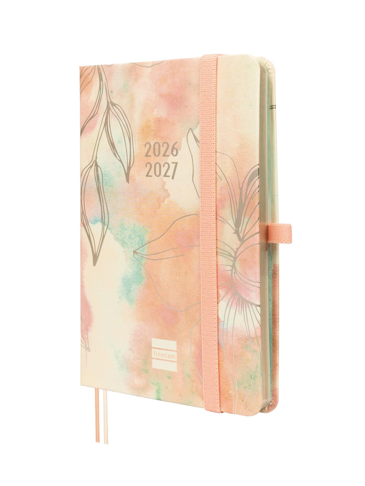 Finocam Mínimal Weekly Planner 18-Month | Weekly View Horizontal Layout · July 2026 to December 2027 | Pretty · International - Week-to-View Diary