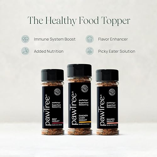 Miniatura 3 de pawTree Da rienda suelta a tu chef interior - PawPairings - Decoración para comida para mascotas, paquete de 3 (salmón, carne de res, hígado de
