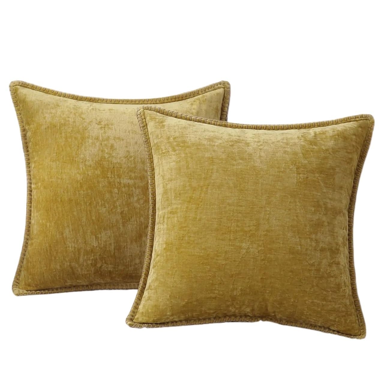 XPJYUA Chenille Pillow Covers Chenille Cushion Cover 45x45 Pillow 40x40cm Sofa Decorative Throw Case Soft For Living Room Decor﻿(PURPLE,12x20inch(30x50cm))