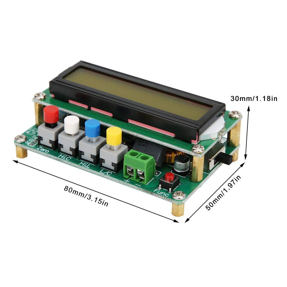 Módulo medidor de inductancia de capacitancia digital, 1pF ~ 1uF 1uH ~ 100H Multímetro de capacitancia de inductancia de alta precisión, medidor de capacitancia