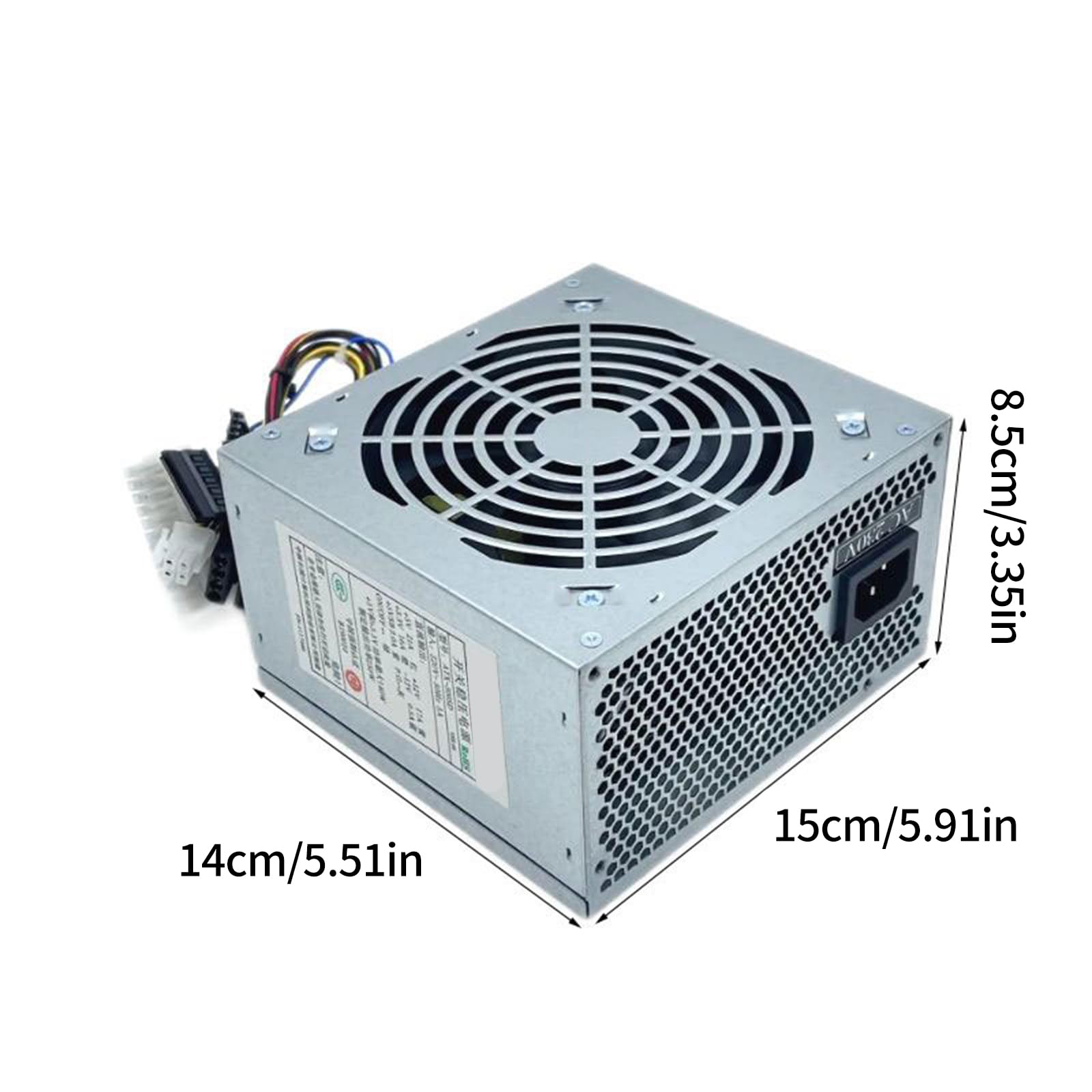 Alimentatore per computer desktop da 200 W/250 W/300 W/350 W per computer da gioco con alimentatore in metallo con gestione avanzata del calore