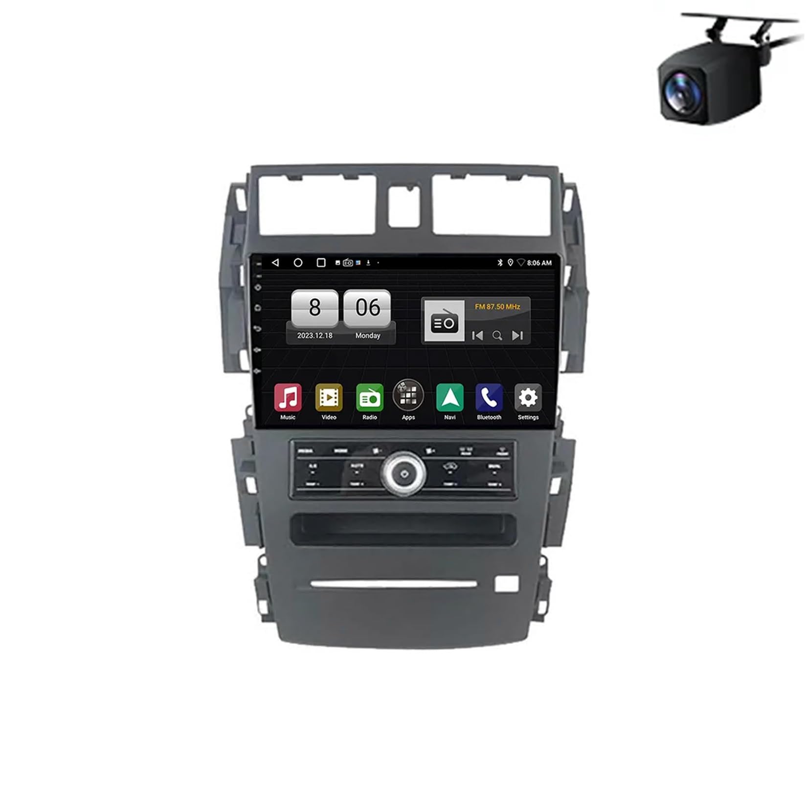 2 Din Car Radio for NISSAN ALTIMA TEANA 2003-2007 Android 15 9 Inch Portable Car Stereo with Bt Gps Wifi Fm Am Rds Radio Backup Camera Multimedia-Player For, 4 Core 2G+64G