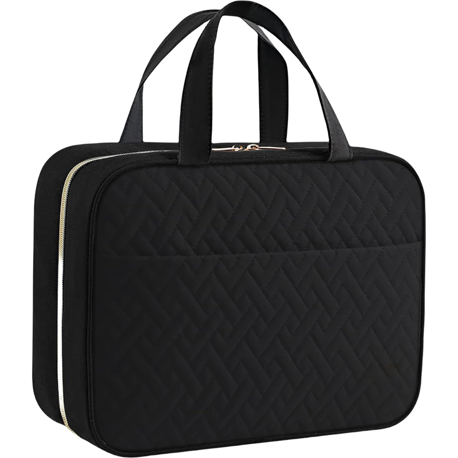 Neceser de viaje grande con gancho para colgar, bolsas de maquillaje espaciosas, organizador de cosméticos, bolsas de almacenamiento para mujeres y niñas
