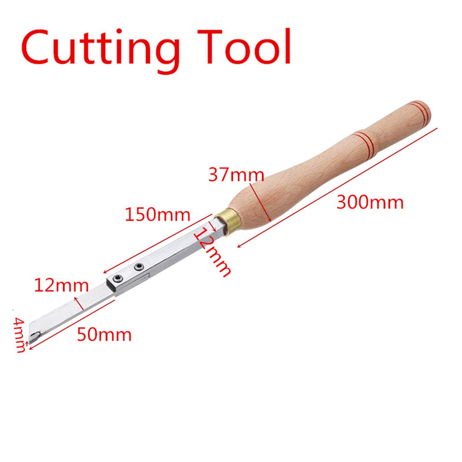 Scalpelli da Legno Professionali Utensile con Inserti in carburo di Legno e Manico in Legno Resistente 4 Tipi