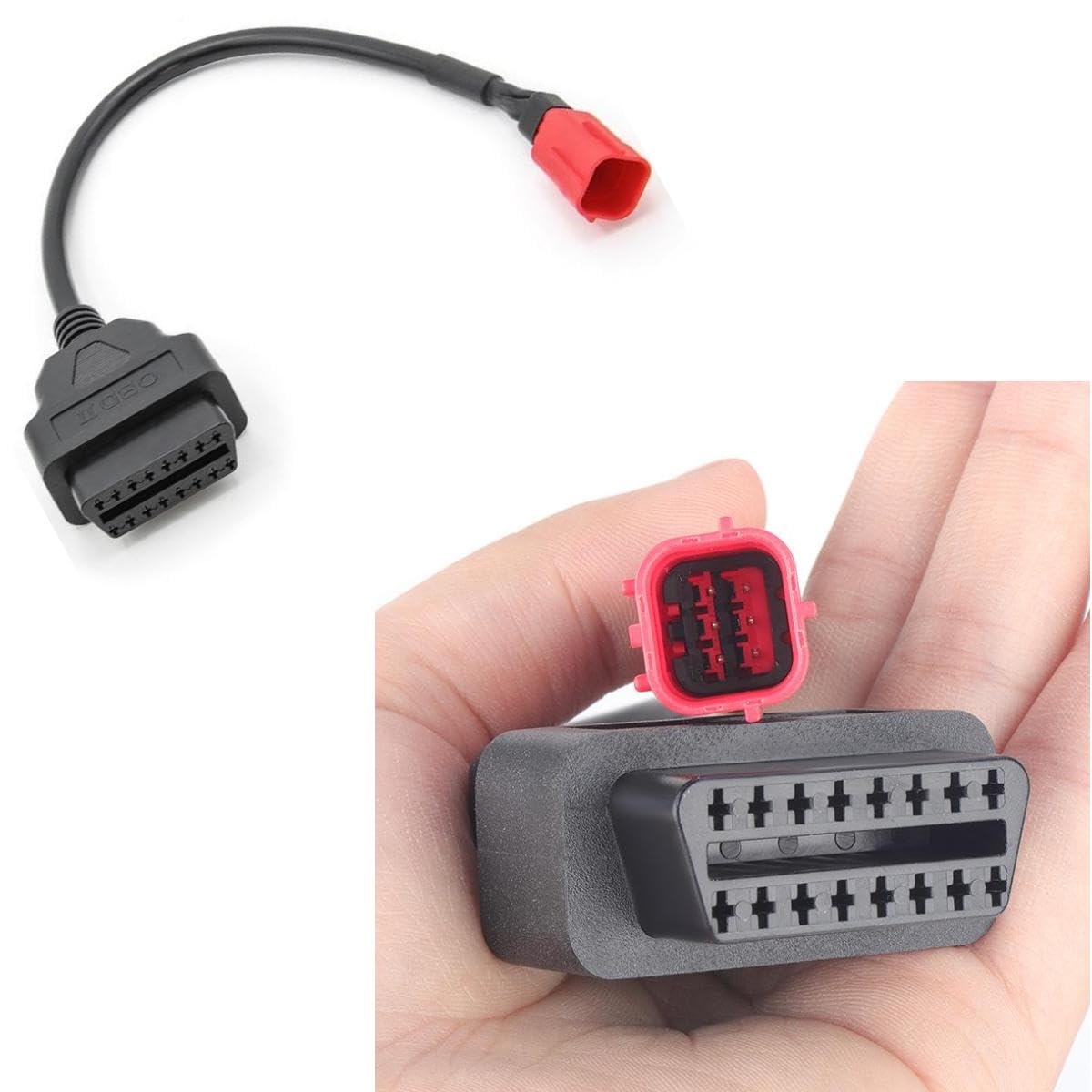 Adattatore OBD2 Moto 6 Pin Euro5 - Compatibile Con Yamaha Honda Suzuki Benelli - Foto 2