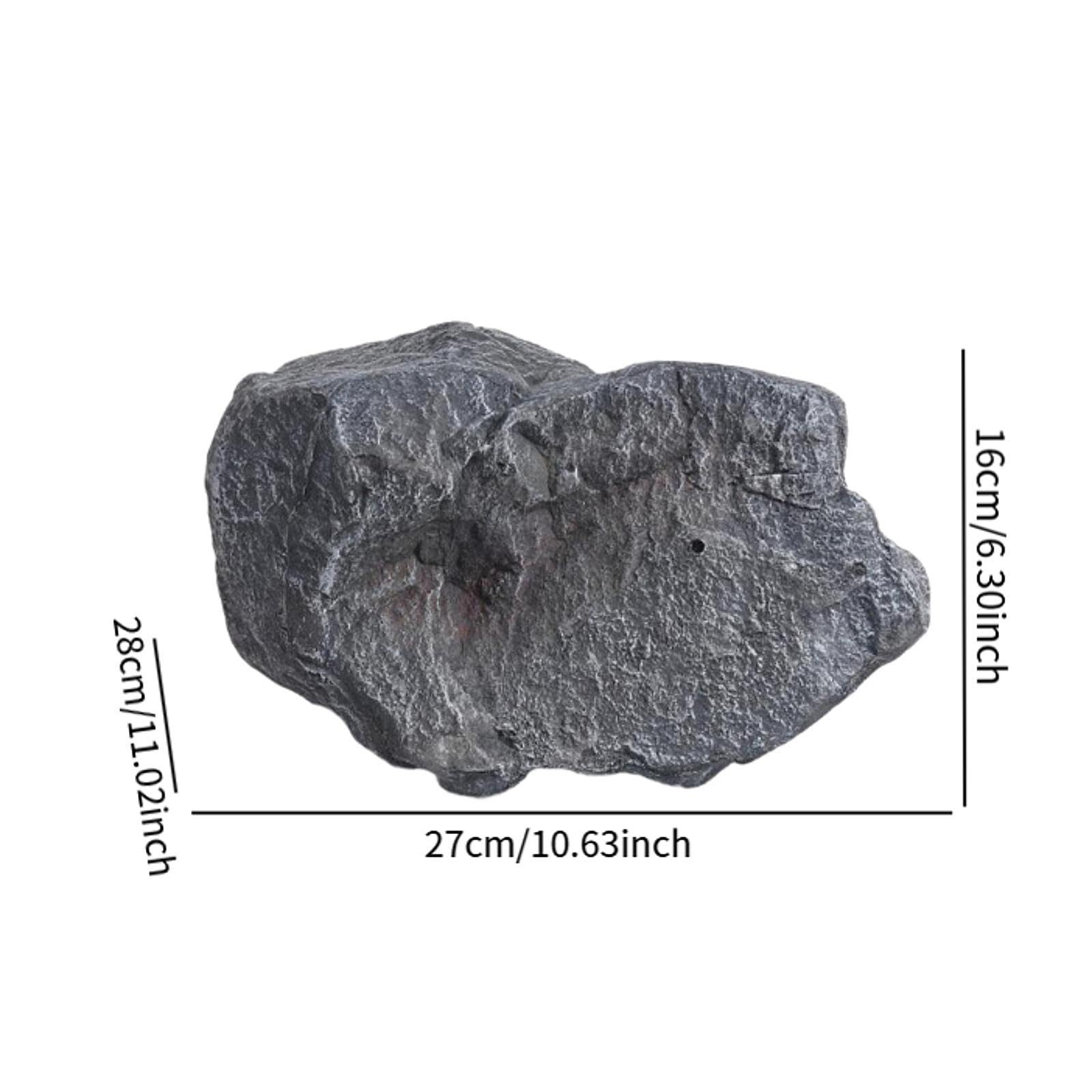 Roccia Artificiale Decorativa Finta Pietra Paesaggistica Irregolare Realistica in Schiuma Leggera Facile da Pulire Adatta per Cortile Giardino Acquari, 27x28x16cm