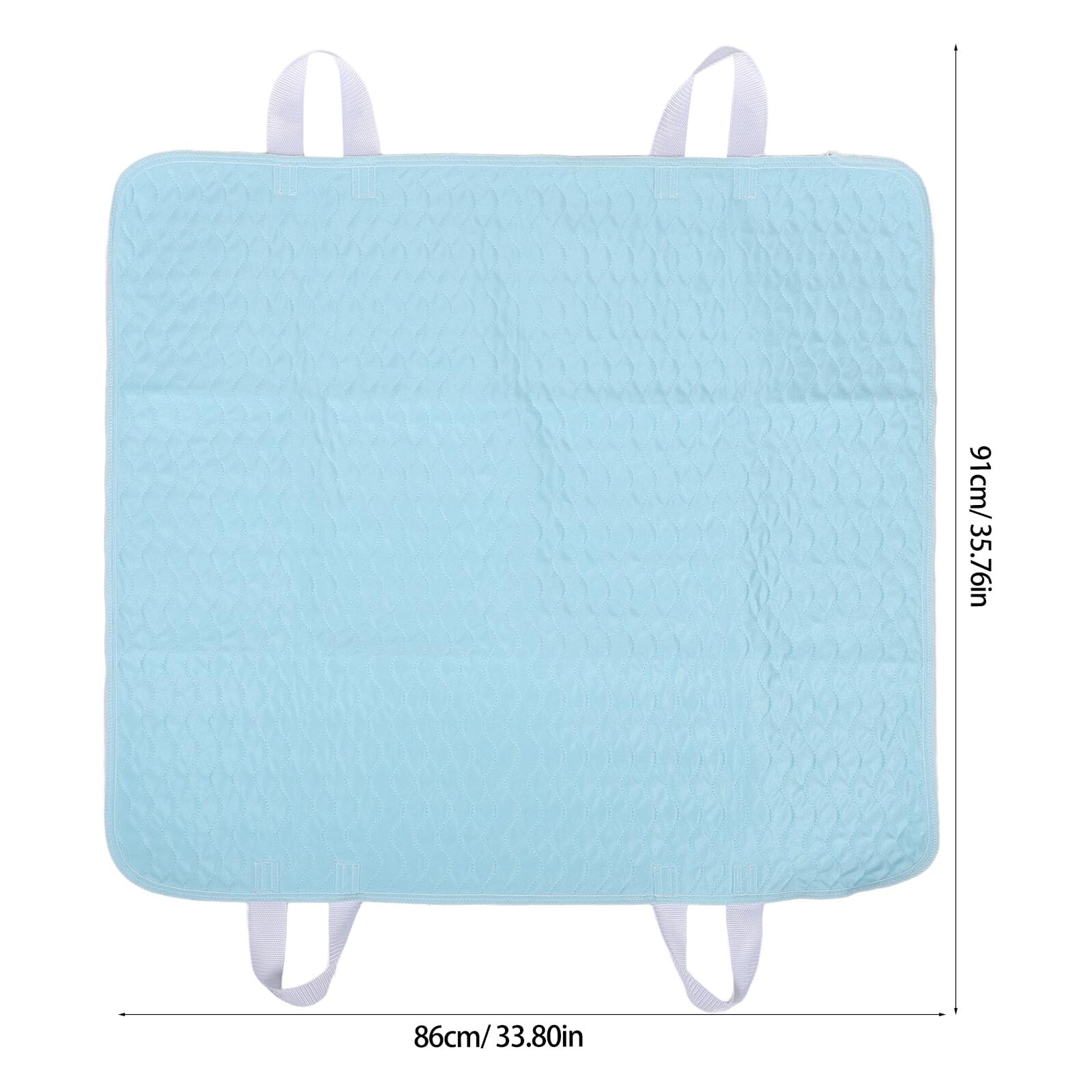 TOYANDONA Empapadores Lavables para Cama con Asas, Impermeables de Poliéster, Reutilizables, Absorbentes y Cómodos para Cuidado Domiciliario de Adultos Mayores y Niños
