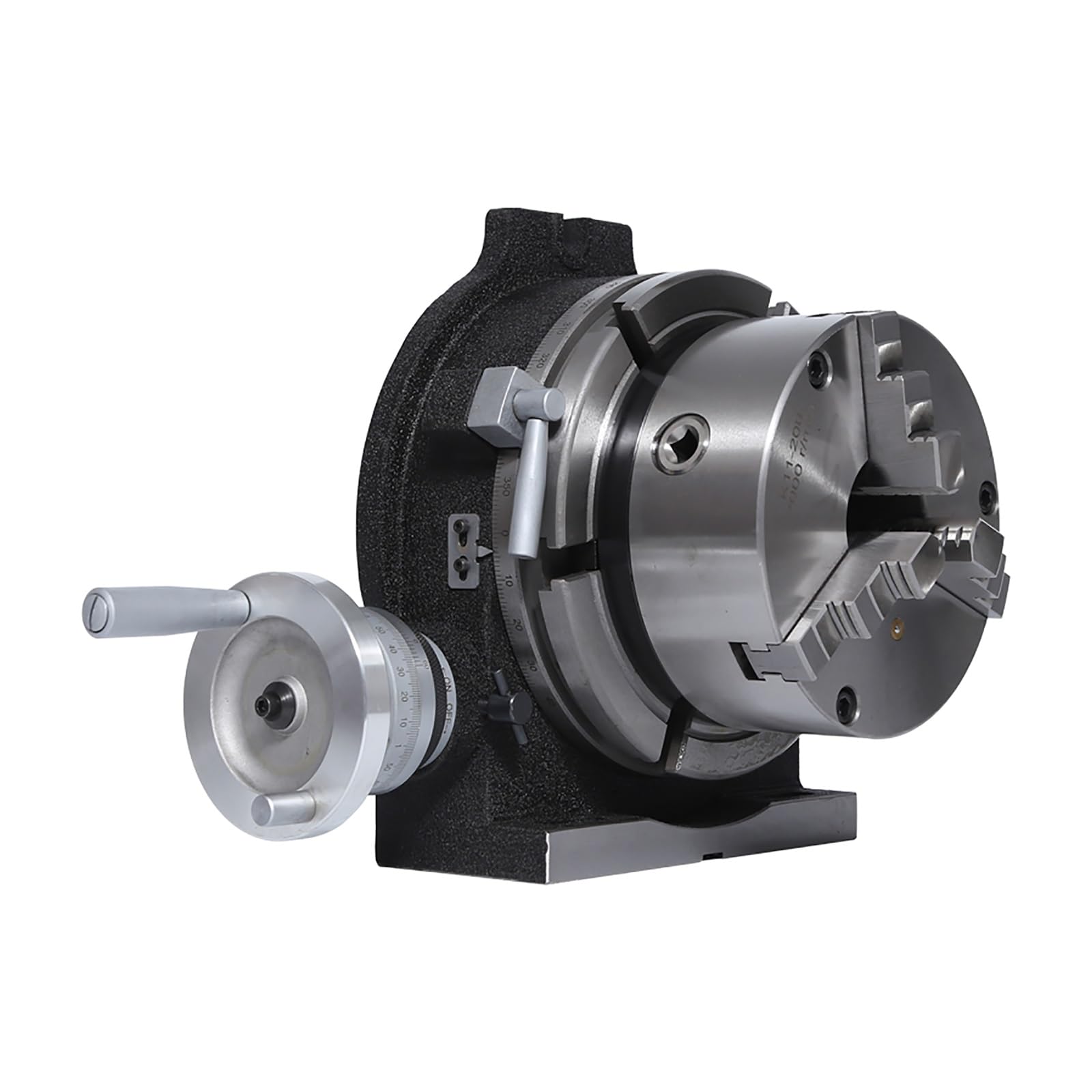 Cabezal de indexación universal para fresadora, portabrocas de 4"/100 mm, mesa giratoria de indexación vertical y horizontal, cabezal de indexación para fresadora con portabrocas de tres mordazas, c