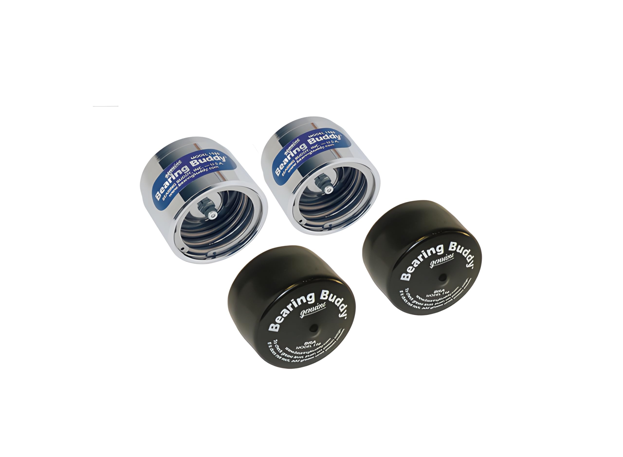 Bearing Buddy Chrome Bearing Protectors (1.980) With Bras - Pair