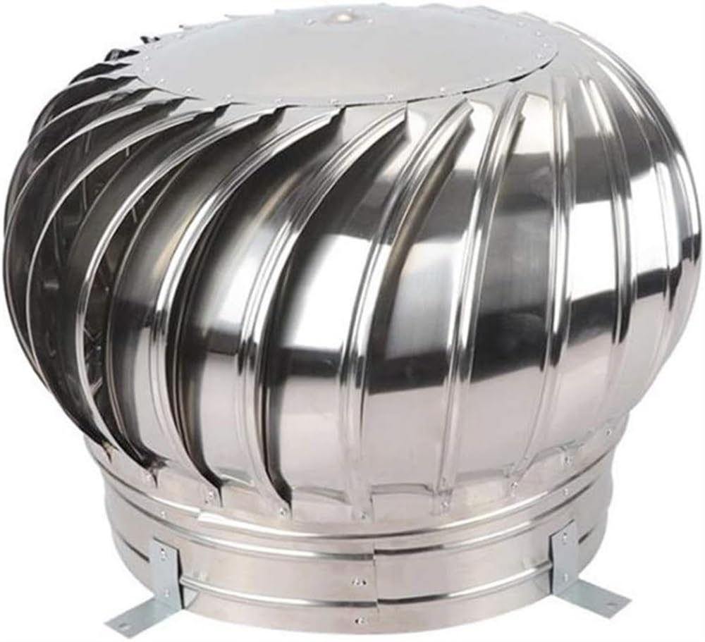 WEKONUMEX Chimney Spinner Cowl, Rotating Chimney Cowl Cap Stainless Steel Multiple Sizes For Chimneys And Vents(110mm/4.3Inch)