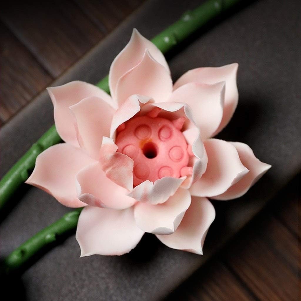 Kreatywny Ceramiczny Lotus Kadzidło Stożek Palnik Aromaterapia
