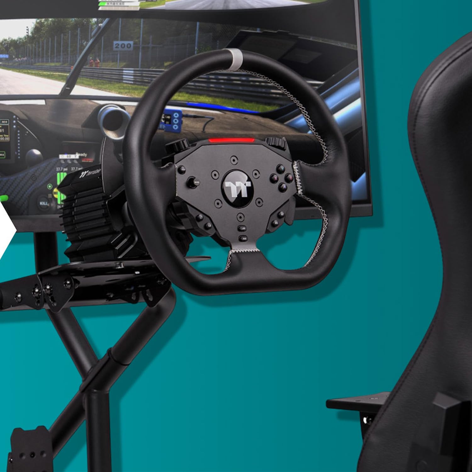 Thermaltake Conjunto de volante e pedais G6 Direct Drive; para PC
