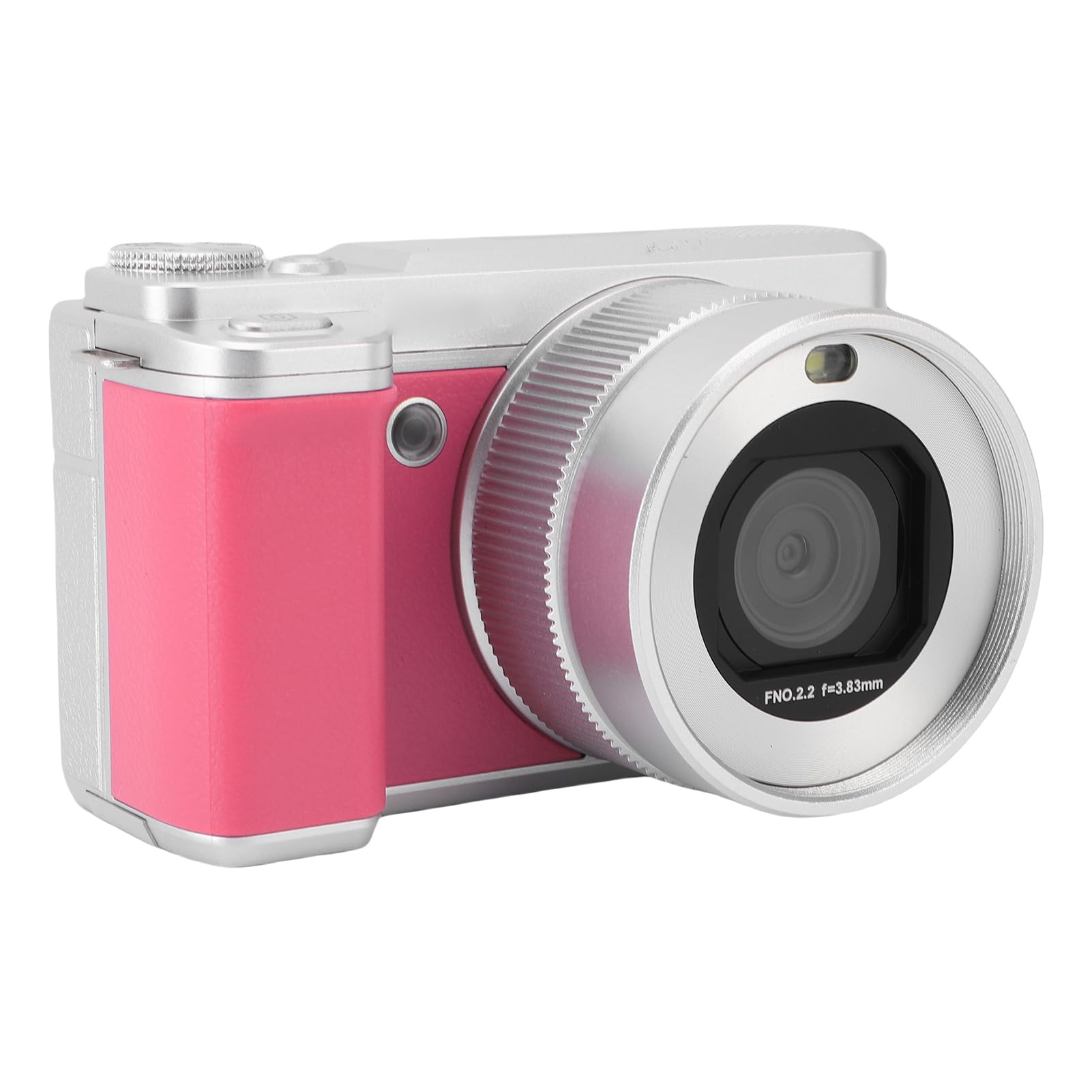 Fotocamera Digitale 5k per Fotografia, Videocamere Wi FI 80MP, Videocamera HD AutoFocus Compact Cam da 3 Pollici da 3 Pollici a 180 ° Schermo con Zoom Digitale 18x per VLOG (PINK)