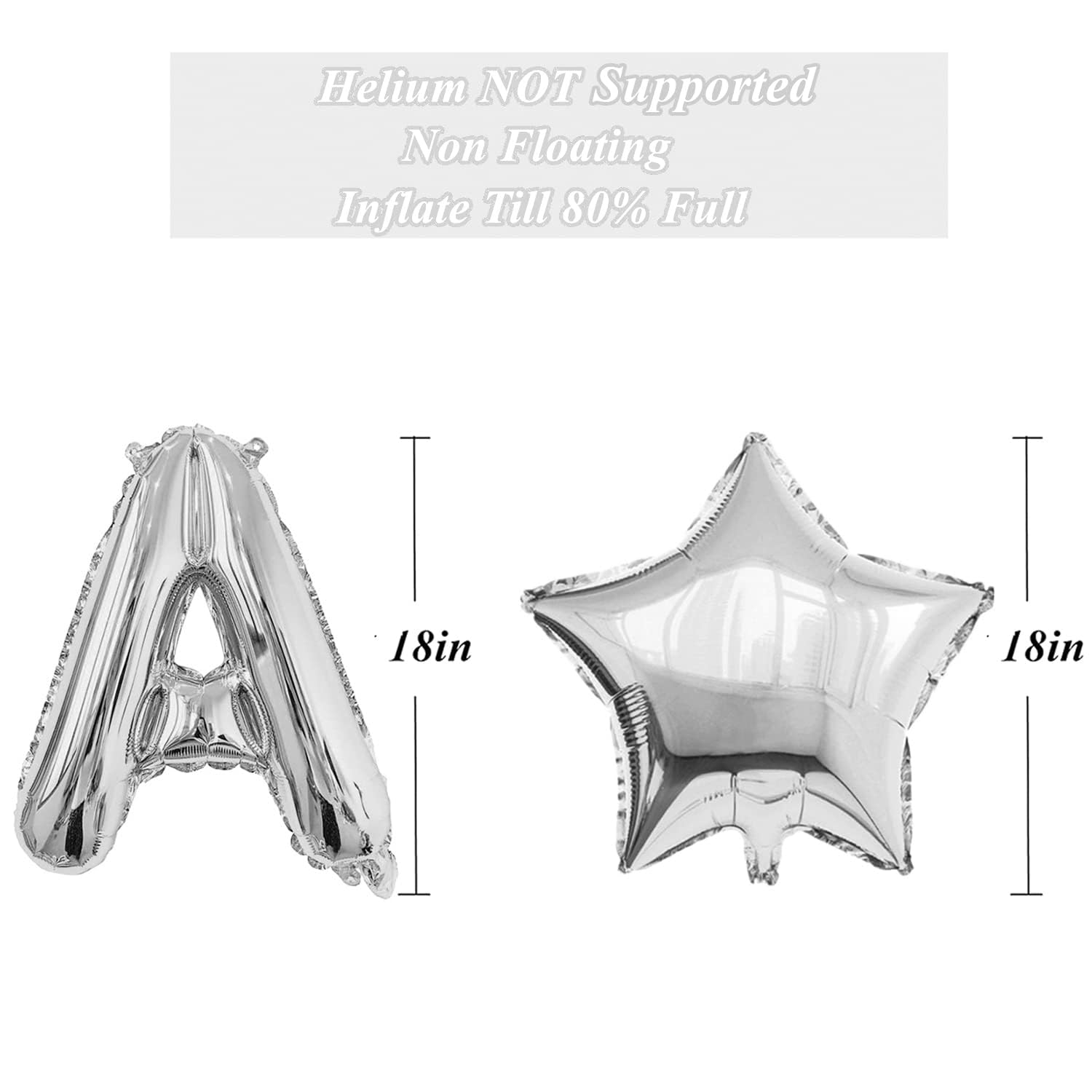 Elicola Prom 2025 Balloons Banner with 2Pcs Star and Prom Disco Ball Foil Balloons Backdrop for High School College Grad Graduation Class of 2025 Party Decorations,Silver - Image 2